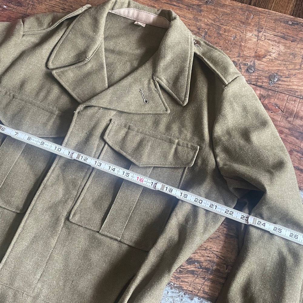 Vintage 1952 Bomber Jacket Olive Green Men's Military Jacket - Picture 11 of 14